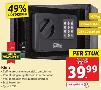 Lidl Kluis aanbieding