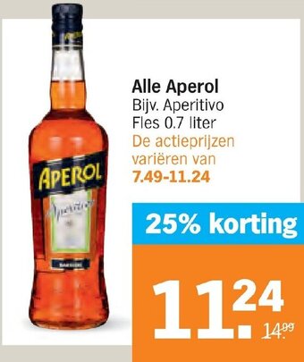 Albert Heijn Alle Aperol aanbieding