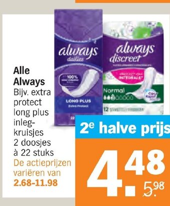 Albert Heijn Alle Always aanbieding