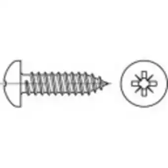 Conrad Toolcraft to-5432670 cilinderkopschroeven 16 mm kruiskop phillips iso 7049 staal galvanisch verzinkt 250 stuk(s) aanbieding