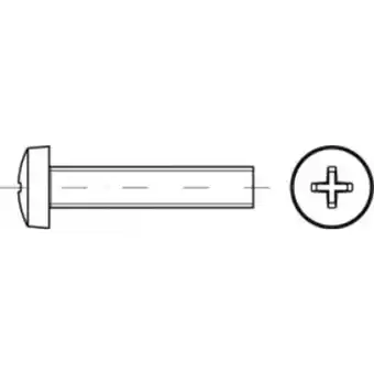 Conrad Toolcraft to-5430978 cilinderkopbouten m4 30 mm kruiskop phillips iso 7046 staal galvanisch verzinkt 200 stuk(s) aanbieding