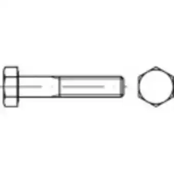 Conrad Toolcraft 1063752 zeskantbouten m16 100 mm buitenzeskant din 931 rvs a5 1 stuk(s) aanbieding