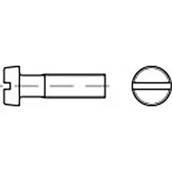 Conrad Toolcraft to-6852744 cilinderkopschroeven m3 6 mm sleuf din 84 messing 200 stuk(s) aanbieding