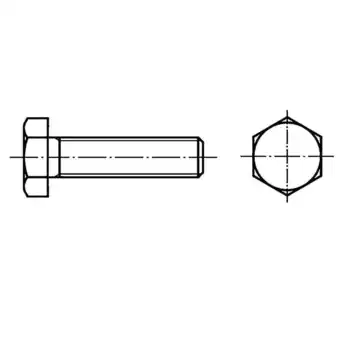 Conrad Toolcraft 127328 zeskantbouten m24 80 mm buitenzeskant din 933 staal galvanisch verzinkt 25 stuk(s) aanbieding