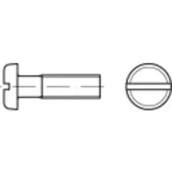 Conrad Toolcraft 104553 platkopschroeven m8 20 mm sleuf din 85 staal galvanisch verzinkt 100 stuk(s) aanbieding