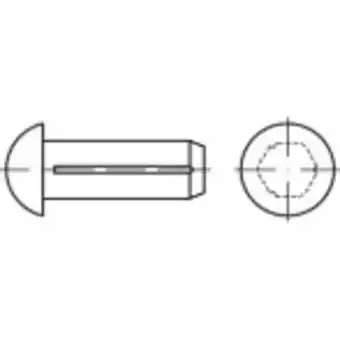 Conrad Toolcraft to-5379003 halfronde kerfnagel 3 mm rvs a2 100 stuk(s) aanbieding