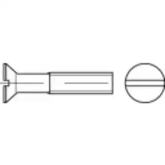 Conrad Toolcraft 134219 verzonken schroeven m10 18 mm sleuf din 963 staal galvanisch verzinkt 100 stuk(s) aanbieding