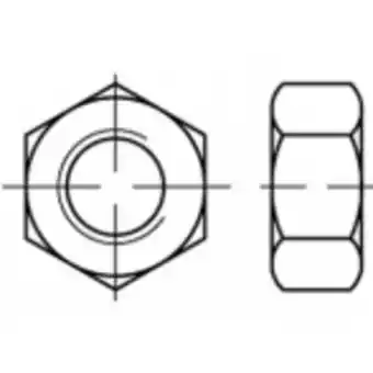 Conrad Toolcraft to-5371689 zeskantmoeren m27 iso 4032 rvs a4 1 stuk(s) aanbieding