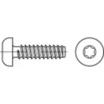 Conrad Toolcraft to-5440989 plaatschroeven 25 mm binnen-t iso 14585 staal galvanisch verzinkt 500 stuk(s) aanbieding