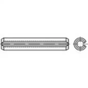 Conrad Toolcraft 1068897 spanstiften (ø x l) 2.5 mm x 30 mm rvs 100 stuk(s) aanbieding