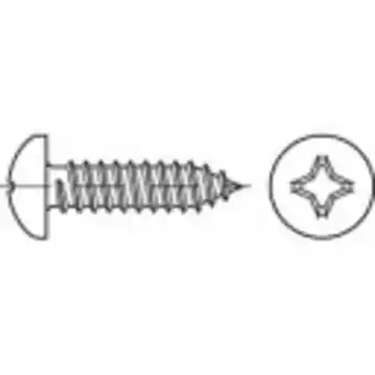 Conrad Toolcraft to-5435211 cilinderkopschroeven kruiskop pozidriv din 7981 staal galvanisch verzinkt 100 stuk(s) aanbieding