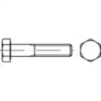 Conrad Toolcraft 119422 zeskantbouten m27 180 mm buitenzeskant din 931 staal 1 stuk(s) aanbieding