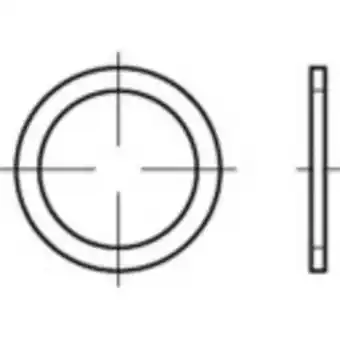 Conrad Toolcraft to-5454384 afdichtring 4 mm din 7603 koper 100 stuk(s) aanbieding