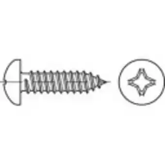 Conrad Toolcraft to-5435220 cilinderkopschroeven 16 mm kruiskop pozidriv din 7981 staal galvanisch verzinkt 100 stuk(s) aanbieding