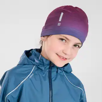 Decathlon Hardloopmuts voor kinderen waterafstotend beanie roze aanbieding