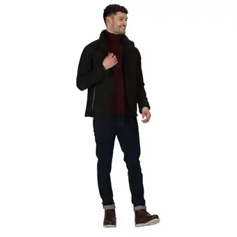 Decathlon Heren apex soft shell jacket (zwart) aanbieding