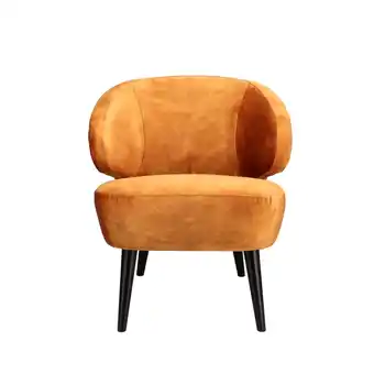 fonQ Moos mika fauteuil - cognac aanbieding