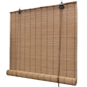 fonQ Vidaxl rolgordijn 100x160 cm bamboe bruin aanbieding