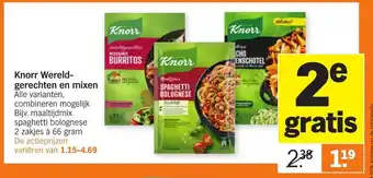 Albert Heijn Knorr wereld-gerechten en mixen aanbieding