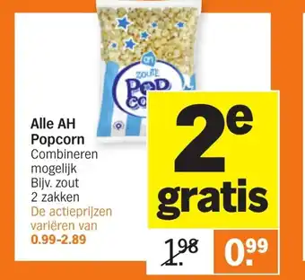 Albert Heijn Alle AH popcorn aanbieding