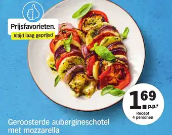 Albert Heijn Geroosterde aubergineschotel met mozzarella aanbieding