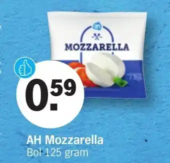 Albert Heijn Mozzarella 125g aanbieding