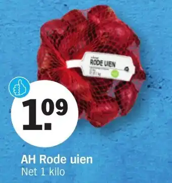 Albert Heijn Rode uien 1 kilo aanbieding