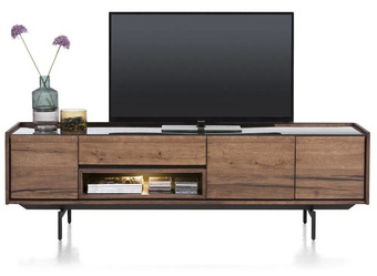 Xooon Halmstad, lowboard 190 cm - 3-deuren + 1-lade + 1-niche (+led) aanbieding
