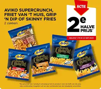 Jumbo AVIKO SUPERCRUNCH, FRIET VAN 'T HUIS, GRIP OF SKINNY FRIES aanbieding