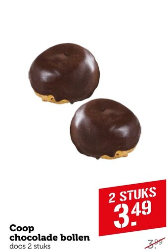 Coop Coop chocolade bollen aanbieding