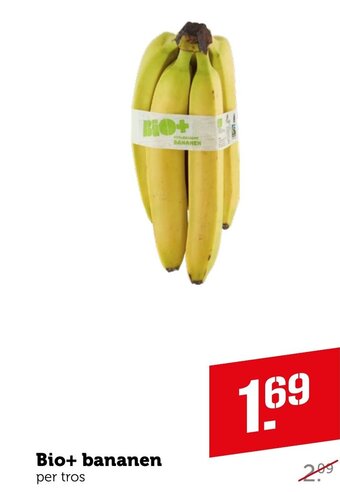 Coop Bio+ bananen aanbieding