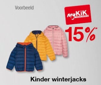 Kik Kinder winterjacks aanbieding