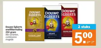 Albert Heijn Douwe egberts snelfiltermaling 250g aanbieding