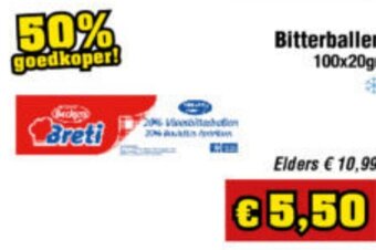 Budget Food Bitterballen   100x20gr. aanbieding