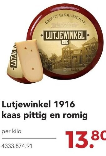 Zegro Lutjewinkel 1916 kaas pittig en romig aanbieding