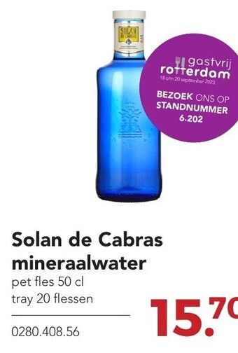 Zegro Solan de Cabras mineraalwater aanbieding