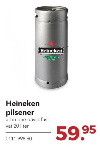 Zegro Heineken pilsener 20 liter aanbieding