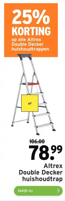 GAMMA Altrex Double Decker huishoudtrap aanbieding