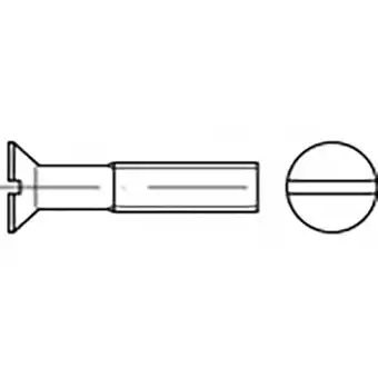 Conrad Toolcraft to-6867357 verzonken schroeven m6 12 mm sleuf iso 2009 staal verzinkt 200 stuk(s) aanbieding