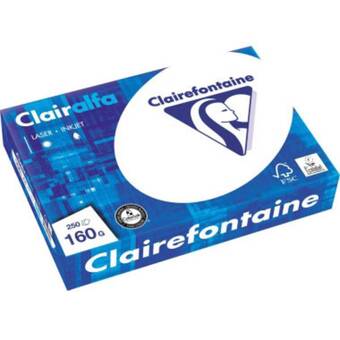 Conrad Clairefontaine clairalfa 2618c printpapier, kopieerpapier din a4 160 g/m² 250 vellen helderwit aanbieding