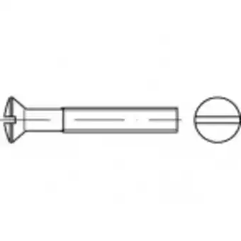 Conrad Toolcraft to-5452884 bolverzonken schroeven m5 25 mm sleuf iso 2010 messing galvanisch vernikkeld 200 stuk(s) aanbieding