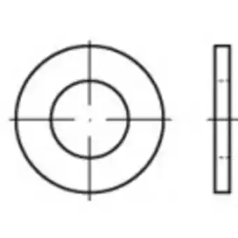 Conrad Toolcraft onderlegringen 1000 stuk(s) to-5447346 aanbieding