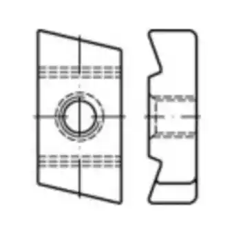 Conrad Toolcraft 161572 schroefplaten voor kopbouten m10 staal galvanisch verzinkt 50 stuk(s) aanbieding