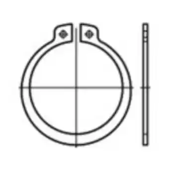 Conrad Toolcraft 1060908 zekeringsringen binnendiameter: 25.9 mm din 471 rvs 25 stuk(s) aanbieding