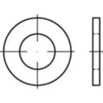 Conrad Toolcraft onderlegringen iso 7093 staal 200 stuk(s) to-5433288 aanbieding