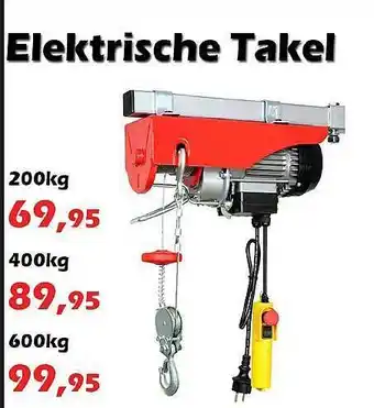 iTEK Elektrische Takel aanbieding