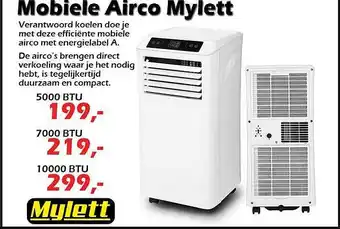iTEK Mobiele Airco Mylett aanbieding