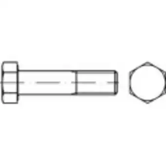 Conrad Toolcraft 146243 zeskantbouten m12 100 mm buitenzeskant din 7990 staal thermisch verzinkt 50 stuk(s) aanbieding