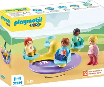 Bol.com Playmobil 1.2.3 kindercarrousel - 71324 aanbieding