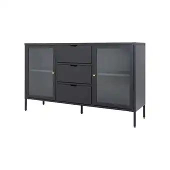 fonQ Artichok james metalen sideboard zwart - 140 x 40 cm aanbieding